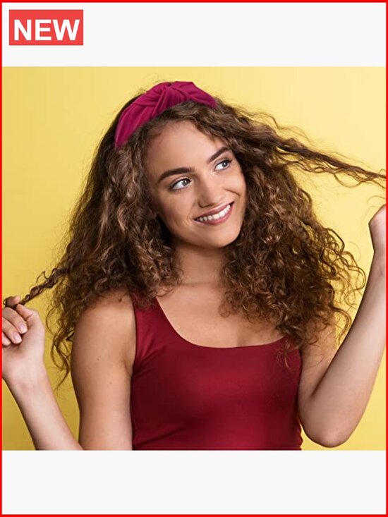 15 Pack Top Knot Headbands, Cross Knot Headband, Wide Cloth Knot Headbands